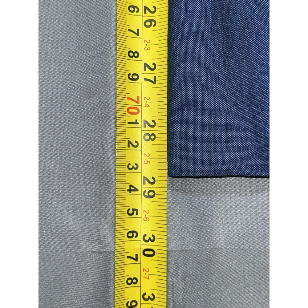 T.M. Lewin Dress Pants Mens 37R Blue Wool Mohair Trafalgar Slim Fit Flat Front